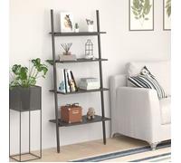 vidaXL Étagère inclinée à 4 niveaux Noir 64x34x150,5 cm 336375