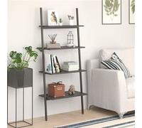 Vidaxl Étagère Inclinée À 4 Niveaux Noir 64x34x150,5 Cm Multicolore