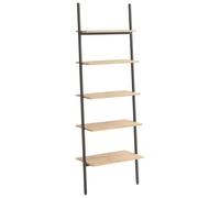 vidaXL Étagère inclinée à 5 niveaux Marron clair et noir 64x34x185,5cm