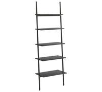 Vidaxl Étagère Inclinée À 5 Niveaux Noir 64x34x185,5 Cm Multicolore