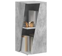 vidaXL Étagère latérale Gris béton 33 x 32 x 70,5 cm Bois d'ingénierie, Étagère Moderne pour Salon, Solution de Rangement Durable, Organiseur Polyvalent, décor Minimaliste pour Cuisine et Bureau