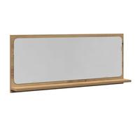Miroir de salle de bain vidaXL en chêne artisanal 90x10,5x37 cm en bois d'ingénierie