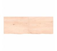 vidaXL Étagère murale 140x50x(2-4) cm Chêne massif non traité