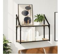 Étagère murale 2 niveaux chêne sonoma 60x21x51 cm Chêne Sonoma G