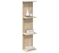vidaXL Étagère Murale 2 pcs Chêne Sonoma 25 x 15 x 100 cm, Étagères murales Modernes, Rangement élégant en Bois, déco Minimaliste pour Votre Salon