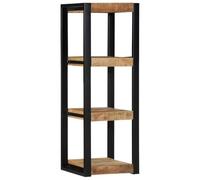 vidaXL Étagère murale 35x35x100 cm Bois de manguier brut massif – étagère flottante pour CD