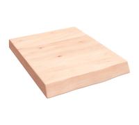 vidaXL Étagère murale 40x50x(2-6) cm bois de chêne massif non traité Marron