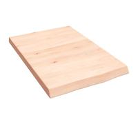 Vidaxl Étagère Murale 40x60x(2-4) Cm Bois De Chêne Massif Non Traité Marron