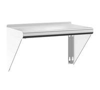 vidaXL Étagère murale 50x30x31 cm acier inoxydable argenté étagère flottante