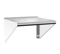 vidaXL Étagère Murale 50x45x31 cm argenté Acier Inoxydable, étagère Flottante, étagère Murale d'exposition, Panneau d'étagère