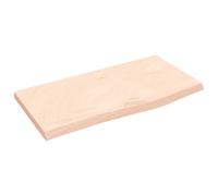 Vidaxl Étagère Murale 60x30x2 Cm Bois De Chêne Massif Non Traité Marron