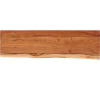 vidaXL Étagère murale 70x20x2,5 cm Rectangulaire Bois massif Acacia bord d'arbre
