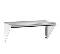 vidaXL Étagère murale 75×30×31 cm – argenté, acier inoxydable, étagère flottante