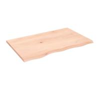 vidaXL Étagère murale Dessus de table bord vivant – Tablette suspendue, Chêne massif non traité