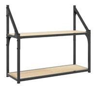 Étagère murale 2 niveaux chêne sonoma 60x21x51 cm Chêne Sonoma G