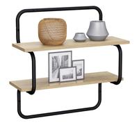 vidaXL Étagère Murale à 2 Niveaux Chêne Sonoma 80 x 24,5 x 61 cm