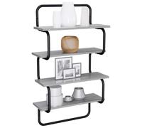 vidaXL Étagère Murale à 4 Niveaux Sonoma Gris 40 x 24,5 x 104 cm