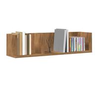 vidaXL Étagère murale à CD chêne artisanal 75x18x18 cm Bois ingénierie