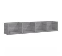 vidaXL Étagère murale à CD Sonoma gris 100x18x18 cm Bois d'ingénierie