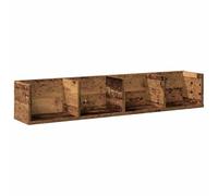 vidaXL Étagère murale à CD Vieux bois 100x18x18 cm en bois d'ingénierie