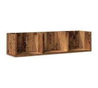 vidaXL Étagère murale à CD Vieux bois 75x18x18 cm Bois d'ingénierie