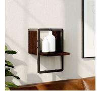 vidaXL Étagère murale avec barre chêne marron 20x25x30 cm 836277