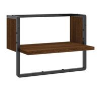Vidaxl Étagère Murale Avec Barre Chêne Marron 40x25x30 Cm Marron