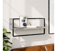 Vidaxl Étagère Murale Avec Barre Sonoma Gris 65x25x30 Cm Gris