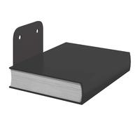 vidaXL Étagère Murale avec étagère 4 pcs Noir 6 x 10,8 x 6,6 cm, Étagère Murale rectangulaire Minimaliste, étagère Flottante en Acier, Solution de Rangement Moderne pour Bureau ou Cuisine