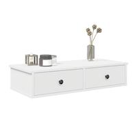 vidaXL Étagère murale avec tiroirs blanc 80x31x17 cm bois d'ingénierie