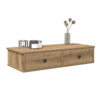 vidaXL Étagère murale 859958 – chêne artisanal en bois d'ingénierie avec tiroirs
