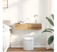 vidaXL Étagère murale avec tiroirs chêne artisanal bois d'ingénierie 859985