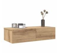 vidaXL Étagère murale 859976 avec tiroirs chêne artisanal bois d'ingénierie Marron