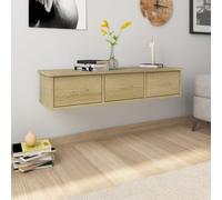 Vidaxl Étagère Murale Avec Tiroirs Chêne Sonoma 88x26x18,5cm Aggloméré