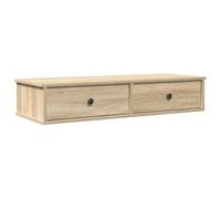 vidaXL Étagère murale 859961 avec tiroirs chêne Sonoma en bois d'ingénierie
