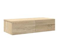 vidaXL Étagère Murale avec tiroirs chêne Sonoma Bois d'ingénierie