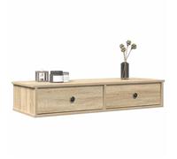 vidaXL Étagère murale 859961 avec tiroirs chêne Sonoma en bois d'ingénierie