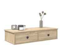 vidaXL Étagère murale avec tiroirs chêne sonoma bois d'ingénierie Marron