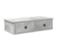 vidaXL Étagère murale 859944 avec tiroirs et armoire – Bois d'ingénierie gris béton