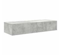 vidaXL Étagère murale avec tiroirs gris béton bois d'ingénierie 859989