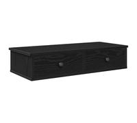 vidaXL Étagère murale avec tiroirs 80x31x17 cm noire bois d'ingénierie 859951