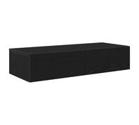 vidaXL Étagère murale avec tiroirs - 80x33x17 cm - Noir - Bois d'ingénierie
