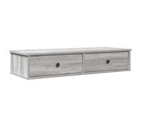 vidaXL Étagère murale avec tiroirs Sonoma gris en bois d'ingénierie 859964