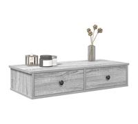 vidaXL Étagère murale avec tiroirs sonoma gris bois d'ingénierie