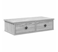 vidaXL Étagère murale Sonoma gris avec tiroirs – Bois d'ingénierie