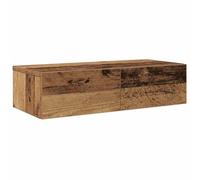 vidaXL Étagère Murale avec tiroirs Vieux Bois Bois d'ingénierie