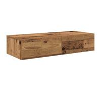 vidaXL Étagère Murale avec tiroirs Vieux Bois Bois d'ingénierie