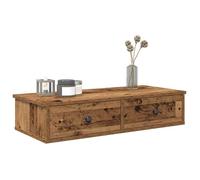 vidaXL Étagère murale avec tiroirs vieux bois bois d'ingénierie 859957