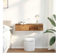 vidaXL Étagère murale avec tiroirs vieux bois bois d'ingénierie 859984