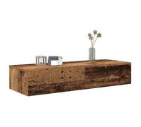 vidaXL Étagère murale avec tiroirs et armoire – Vieux bois (bois d'ingénierie)